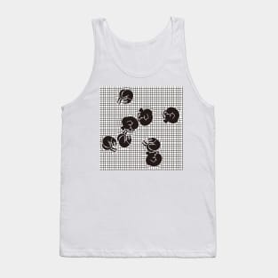 Sleeping Pets Vector Pattern Seamless Tank Top